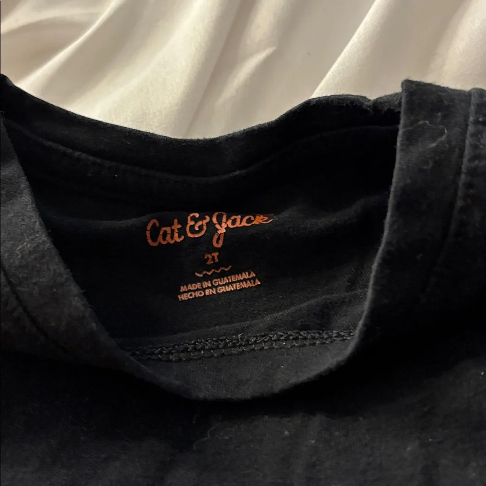 Cat & Jack Black Tee 2T
